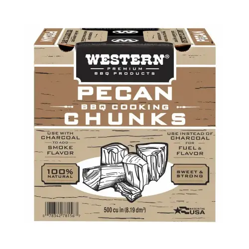 DURAFLAME COWBOY INC 78156 Grill Cooking Chunks, Pecan, 500 Cu. In.