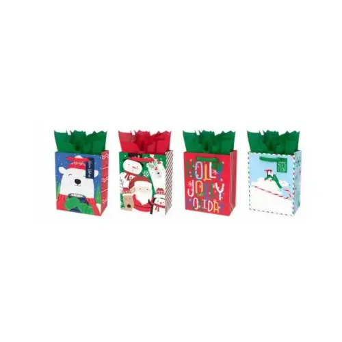 Medium Christmas Gift Bag, Assorted Designs