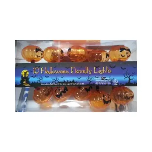 10 Light Halloween Pumpkin String Lights