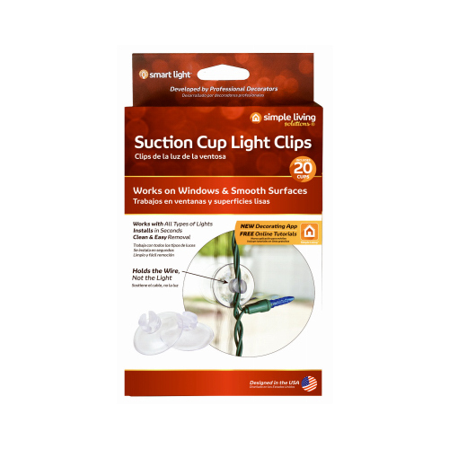 Suction Cup Light Clips, 20-Ct.