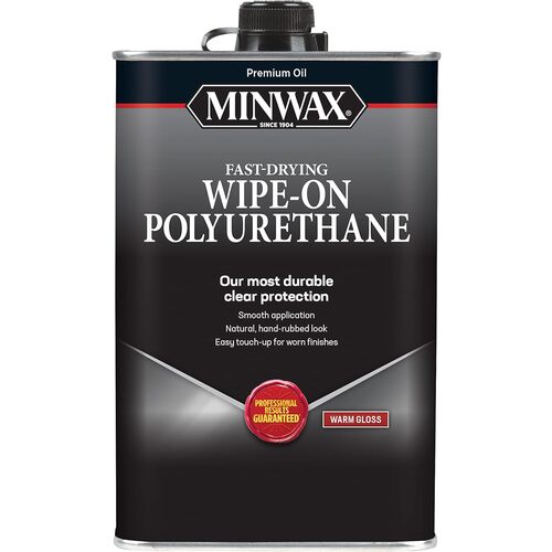 MINWAX COMPANY, THE 40900 Wipe On Polyurethane, Warm Gloss, Clear, 1-Pt.
