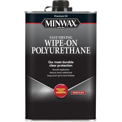 MINWAX COMPANY, THE 40900 Wipe On Polyurethane, Warm Gloss, Clear, 1-Pt.