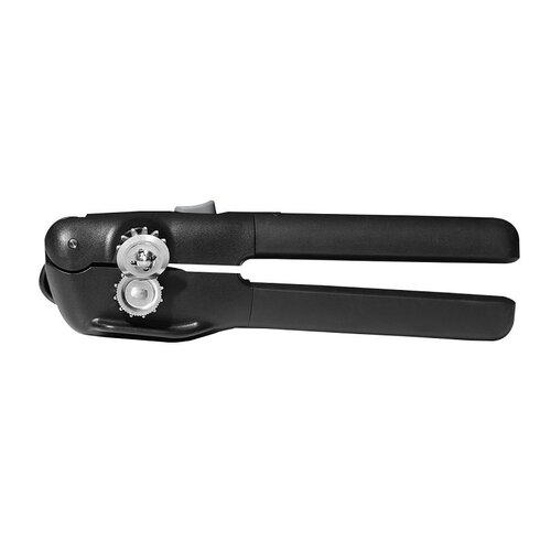 Locking Can Opener Black Plastic/Stainless Steel Manual Black