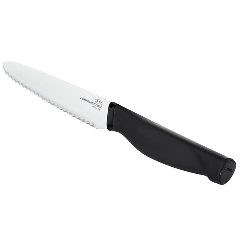 Utility Knife, Stainless Steel Blade, Serrated Blade Satin