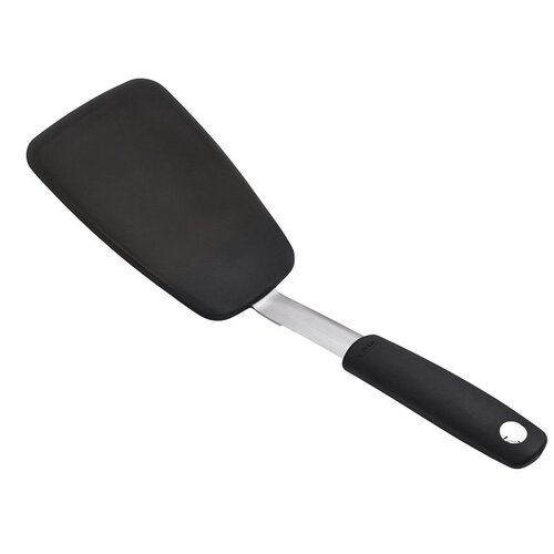 Flexible Turner, 3-1/4 in W Blade, Silicone Blade Black