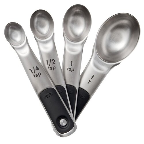 Measuring Spoon Set Good Grips Stainless Steel Black/Silver Black/Silver