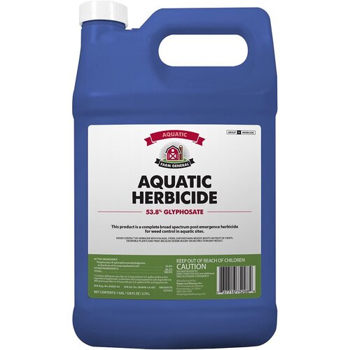 Farm General 75298 Aquatic Herbicide, Liquid, Spray Application, 1 gal, Bottle