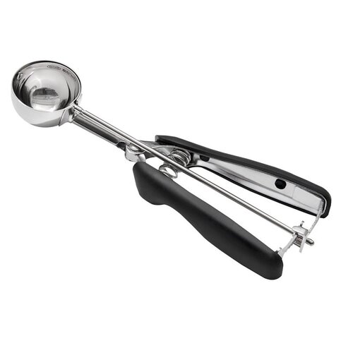 Cookie Scoop Good Grips 3" W X 8" L Black/Silver Stainless Steel Polished