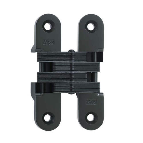 1" x 4-5/8" Medium Duty Invisible Hinge for 1-3/8" Doors Black Finish