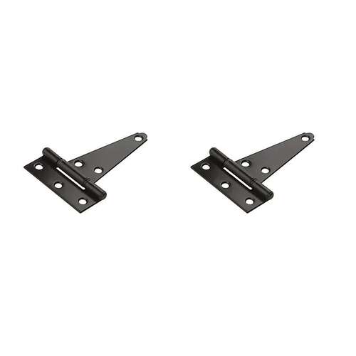 V286 4" Extra Heavy T Hinge Black Finish - pack of 5