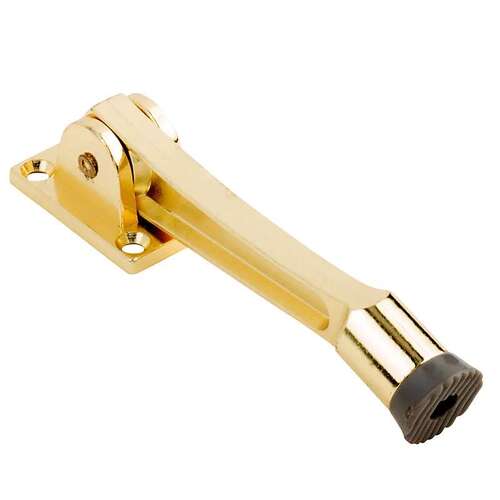 V239 Kickdown Door Stop Brass Finish