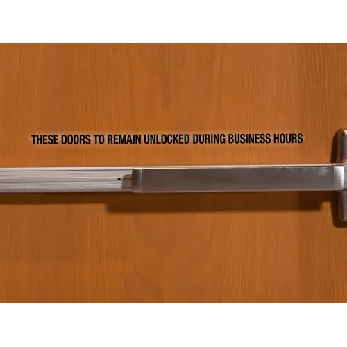 BCF 149 Clear With Print Door Decal