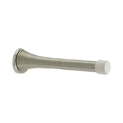 3-3/4" Jumbo Spring Stop Satin Nickel Finish