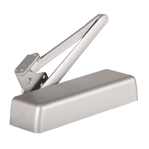 QDC100 SERIES DOOR CLOSER TRI-PACK, FULL PLASTIC ROUND COVER BARRIER FREE ALUMINUM