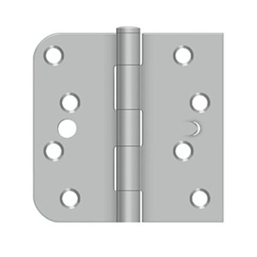 Deltana SS44058TA32D-LH 5/8" Radius Plain Bearing Mortise SQ Hinge Left Handed W/Security Option Stainless Steel