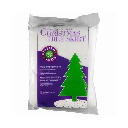 Sparkle Tex Glitter Tree Skirt, 58 In. Round