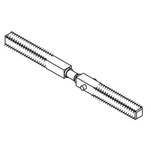 4 3/4 Swivel Spindle w/ Roll Pin