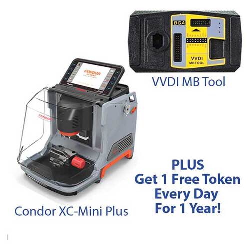Xhorse XH-XC-MINI-PLUS-VVDIMB Condor XC-Mini Plus Key Cutting Machine plus VVDI MB BGA Tool