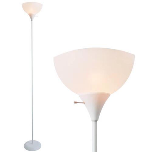 Floor Lamp 71" Beige/White Beige/White