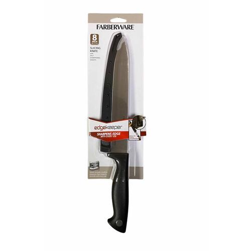 Knife Edgekeeper 8" L Stainless Steel Slicer 2 pc Black/Silver