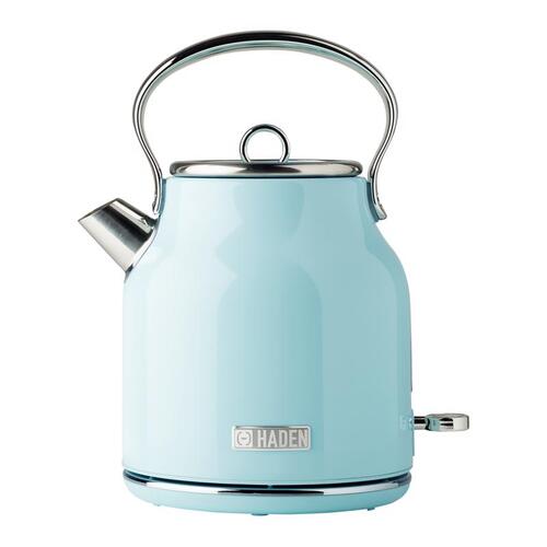 Electric Tea Kettle Heritage Turquoise Traditional Stainless Steel 1.7 L Turquoise