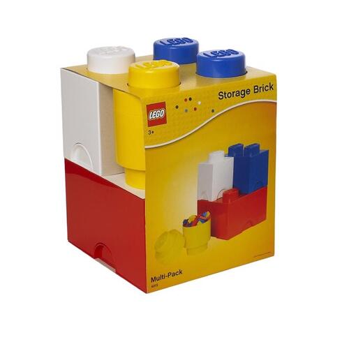 Storage Brick Set Plastic Assorted Assorted - pack of 3