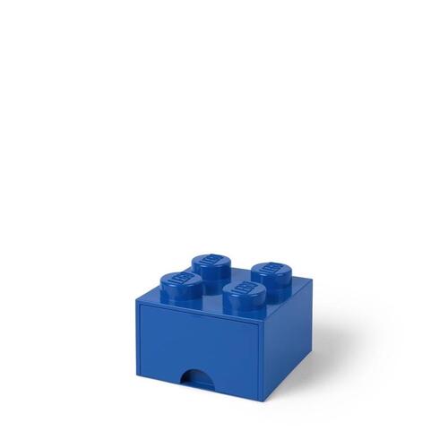 Storage Brick Drawer Plastic Blue 2 pc Blue - pack of 6