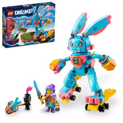 Lego 71453-XCP4 Izzie and Bunchu Bunny Toy Dreamzzz Multicolored 259 pc Multicolored - pack of 4