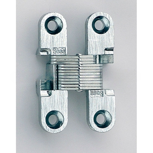 3/8" to 1-11/16" Light Duty Invisible Hinge for 1/2" to 5/8" Doors Satin Nickel Finish