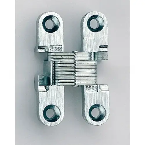 3/8" to 1-11/16" Light Duty Invisible Hinge for 1/2" to 5/8" Doors Satin Stainless Steel Finish