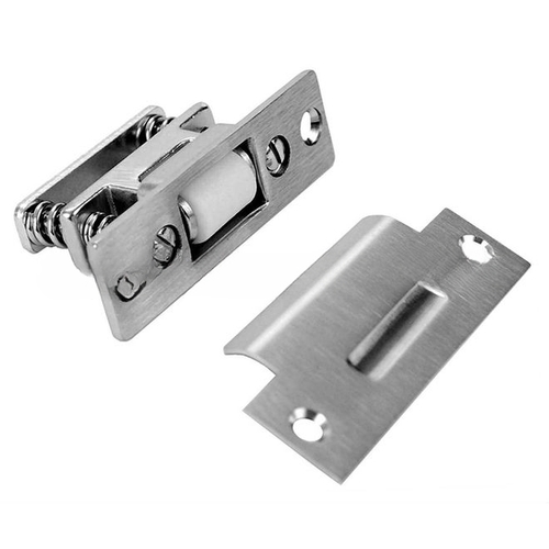 1" x 3-3/8" Roller Latch with ASA Strike Satin Chrome Finish