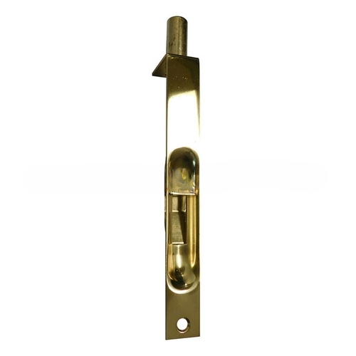 Square Flush Bolt Bright Brass Finish