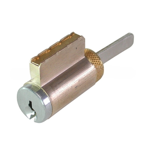 GMS K001SX26DOB Zero Bitted 6 Pin Knob / Lever Cylinder with Schlage C - K Keyway Satin Chrome Finish