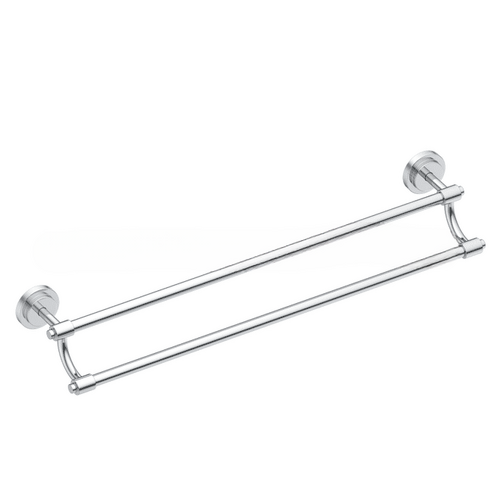 Iso 24" Double Towel Bar Bright Chrome Finish