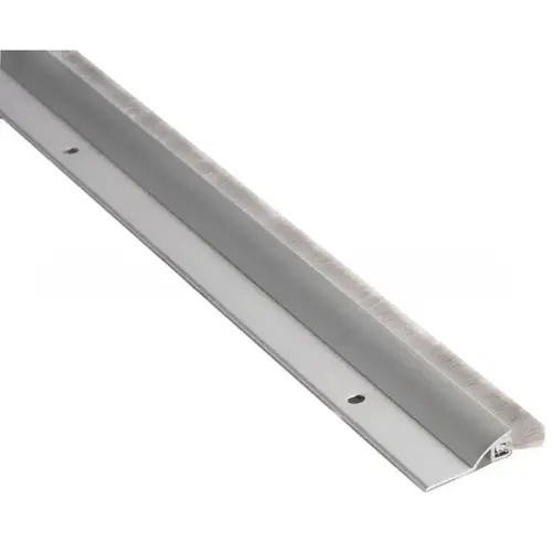 48" Gray Brush Seal Clear Anodized Aluminum Finish