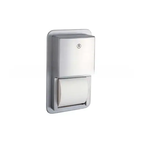 Bobrick B4388 Recessed Multi-Roll Toilet Tissue Dispenser Satin Stainless Steel