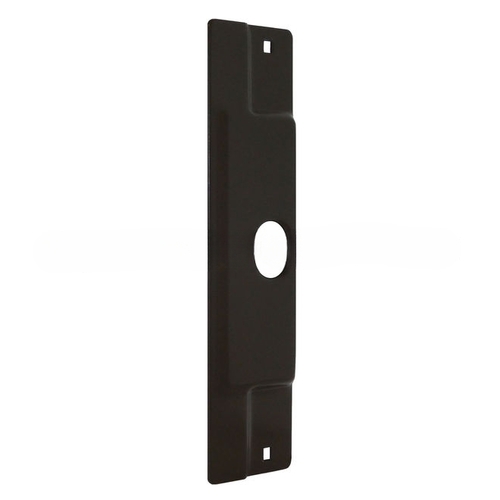 3-1/2" x 12" Latch Protector for Outswing Aluminum Entrance Doors Dark Bronze Finish