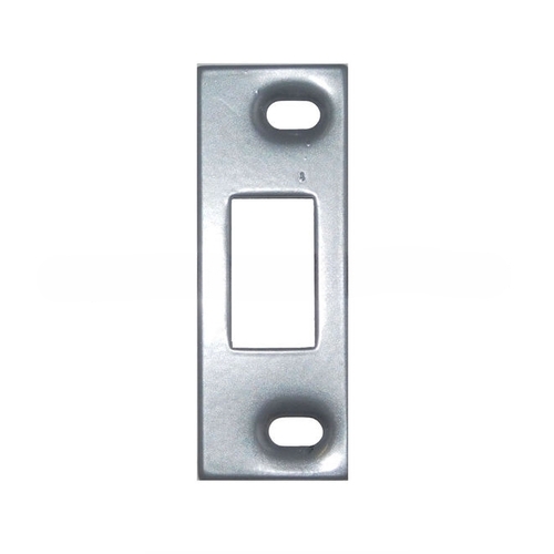 Adjustable Security Strike for Deadbolts Silver Coated Finish