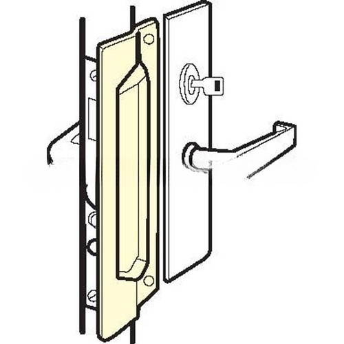3" x 11" Latch Protector for Outswing Doors Silver Coated Finish