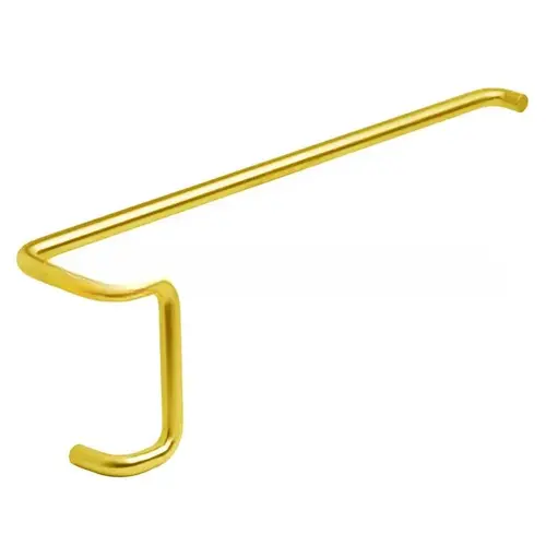 33" Push Bar and 10" Offset Pull Combo, 1" Round and 2-1/2" Projection Satin Brass Finish