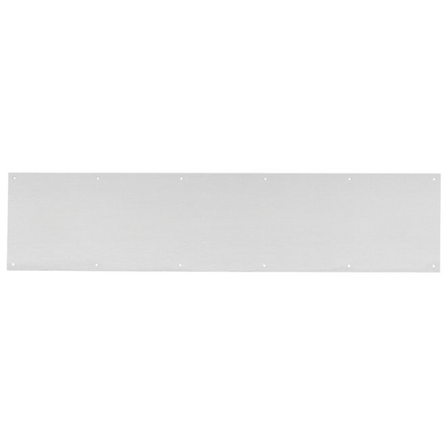 30"x28" Kick Plate, 30" x 28"4 Beveled Edges, Countersunk Holes, Satin Stainless Steel