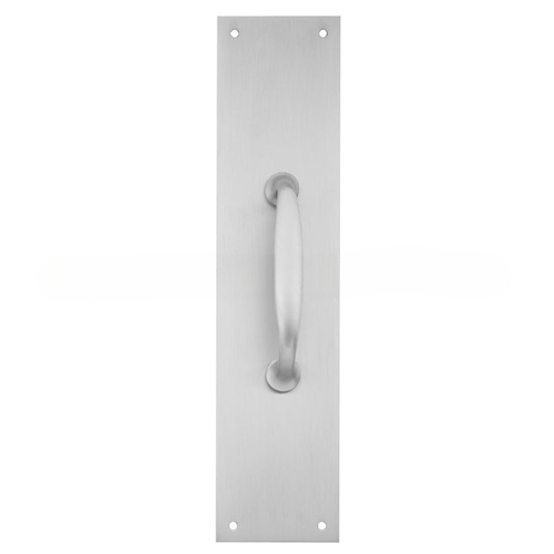 5" Pull with 4" x 16" Plate Satin Stainless Steel Finish