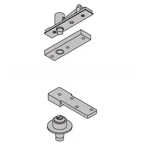 1-1/2" Center Hung Pivot Set 300 Pounds Dark Bronze Painted Finish