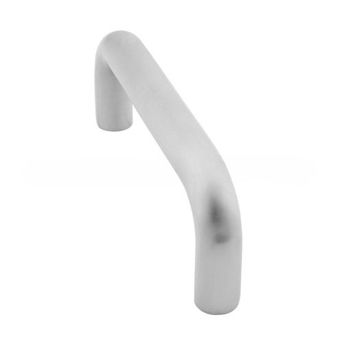 8" Straight Door Pull, 1" Round and 1-1/2" Clearance Aluminum Finish Satin Anodized