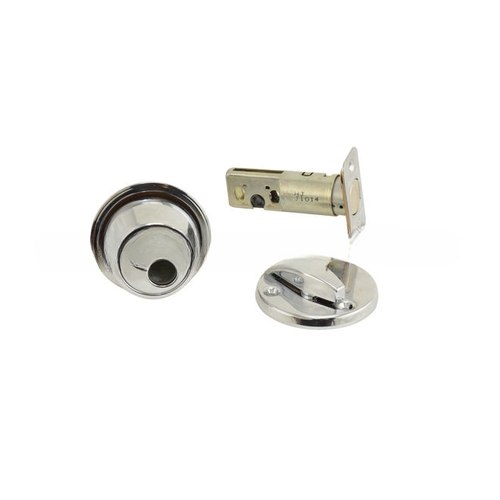 Grade 2 Single Cylinder Deadbolt Less Full Size Interchangeable Core with 12287 Latch and 10094 Strike Bright Chrome Finish