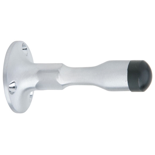 Solid Wall Stop for Masonry Mounting Satin Chrome Finish