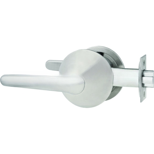 Patient Safety Lever Cylindrical 2-3/4" Backset Passage Anti Ligature Lever Right Hand Less Core Satin Stainless Steel Finish