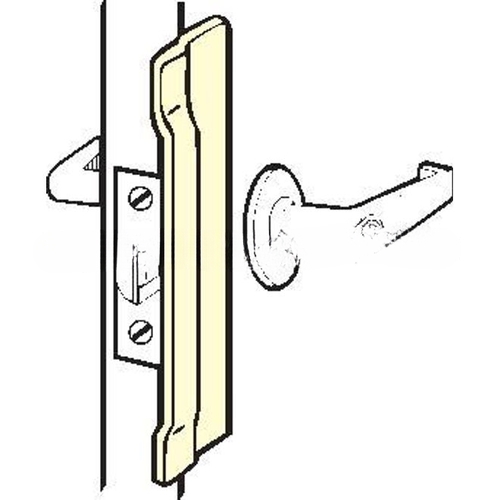 DON-JO NARROW LATCH PROTECTOR, OUTSWINGING DOOR PRIME COAT Primed for Painting