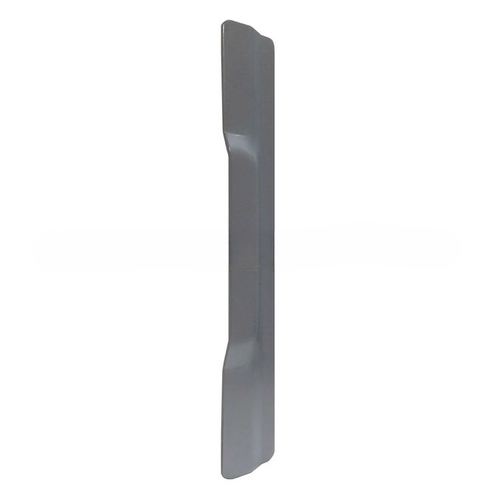 1-1/2" x 6" Latch Protector for Narrow Commercial Outswing Doors Silver Coated Finish Aluminum Painted