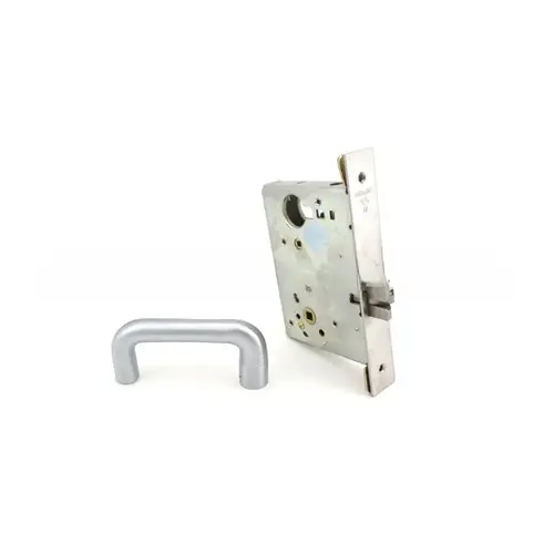 Bed / Bath Privacy Mortise Lock with 03 Lever and N Escutcheon Satin Chrome Finish